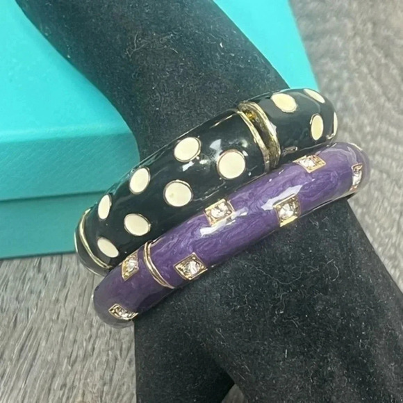 Two Piece Set Polka Dot Bracelets - Picture 1 of 7